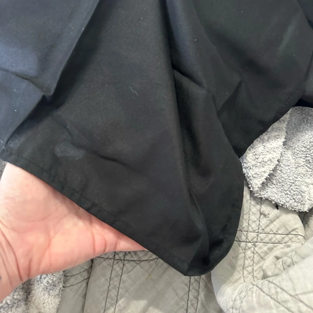 Full size black bedskirt